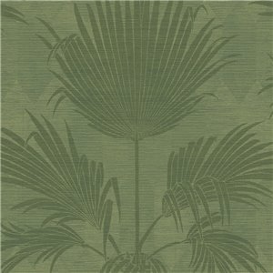 Papel pintado de palmeras con fondo vegetal