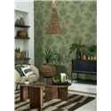 Papel pintado de palmeras con fondo vegetal · Casadeco Canopée 202657777
