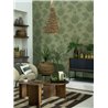 Papel pintado de palmeras con fondo vegetal · Casadeco Canopée 202657777