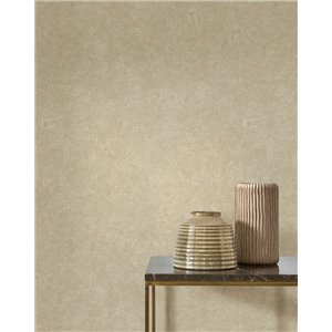 Papel pintado de hojas en trama beige 2
