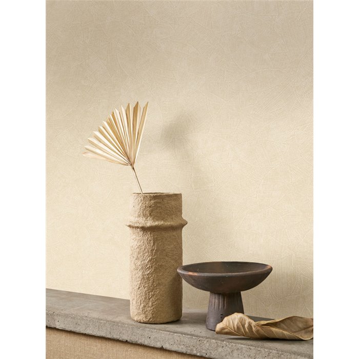 Papel pintado vegetal de palmas sutiles · Casadeco Canopée 202661234