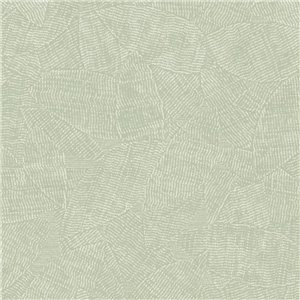 Papel pintado verde con nervaduras vegetales