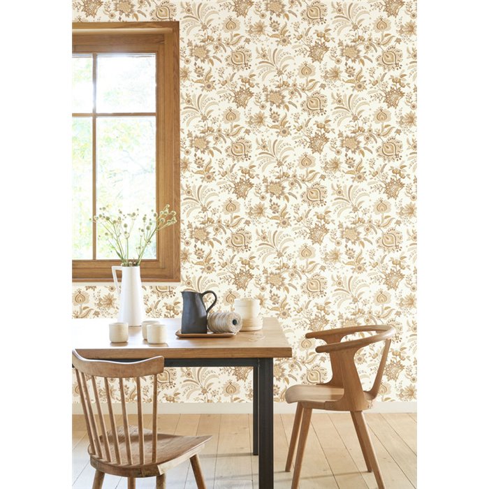 Papel pintado floral indio vintage · Casadeco Maison de Famille 202681205