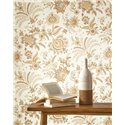 Vintage-Tapete mit indischen Blumen · Casadeco Maison de Famille 202681205