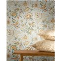 Papel pintado de estampado indio floral · Casadeco Maison de Famille 202686414