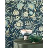 Indian floral vine wallpaper · Casadeco Maison de Famille 202687644