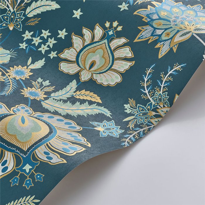 Indische Blumentapete mit Ranken · Casadeco Maison de Famille 202687644