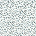 Blue porcelain floral wallpaper · Casadeco Maison de Famille 202696601