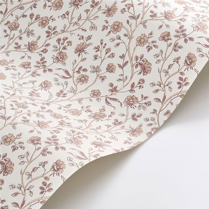 Barocke Blumentapete in Rosa · Casadeco Maison de Famille 202698166