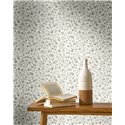 Papier peint blanc à fleurs fines · Casadeco Maison de Famille 202699051