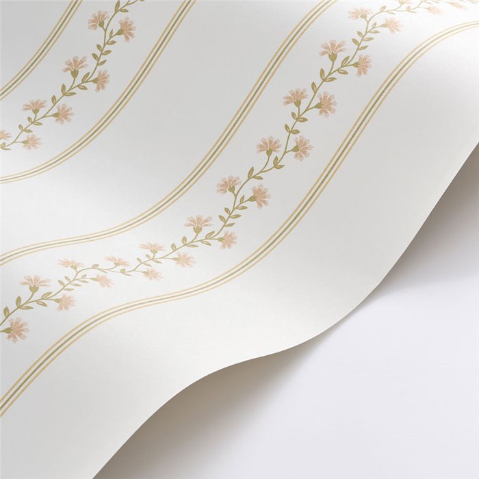 Fine floral stripe wallpaper · Casadeco Maison de Famille 202704427