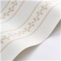 Papier peint à rayures florales fines · Casadeco Maison de Famille 202704427
