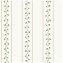 Klassische Streifentapete mit Blumen · Casadeco Maison de Famille 202706510