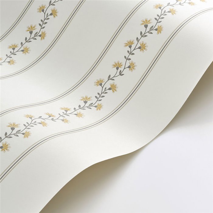 Tapete mit feinen Blumenstreifen · Casadeco Maison de Famille 202709233