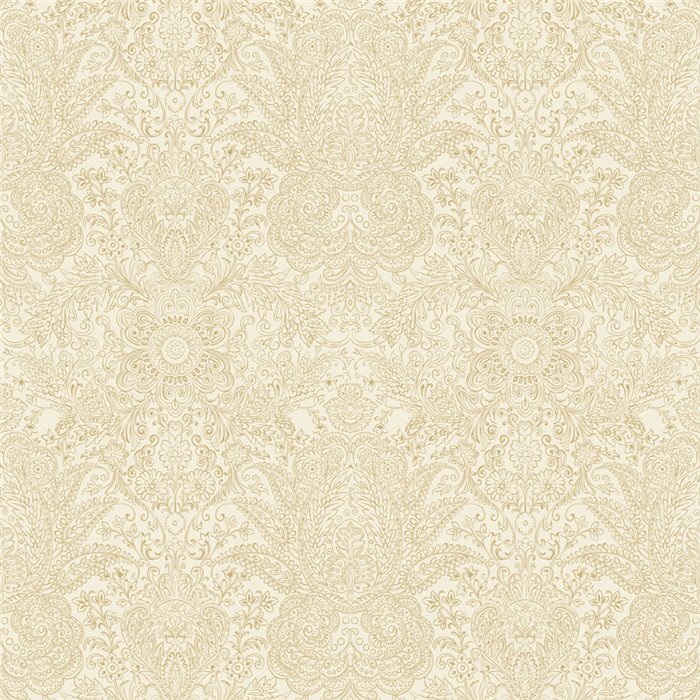 Papel pintado paisley floral en beige · Casadeco Maison de Famille 202711200