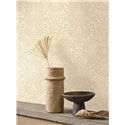 Papel pintado paisley floral en beige · Casadeco Maison de Famille 202711200