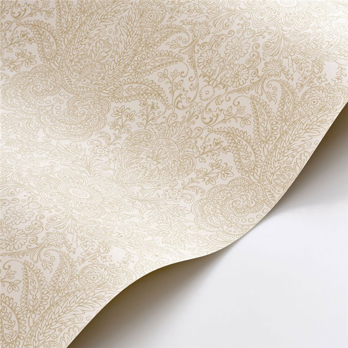 Papel pintado paisley floral en beige · Casadeco Maison de Famille 202711200