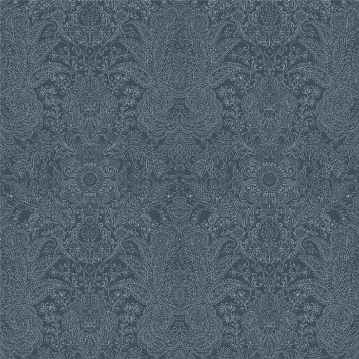 Papier peint paisley bleu ornemental · Casadeco Maison de Famille 202716666