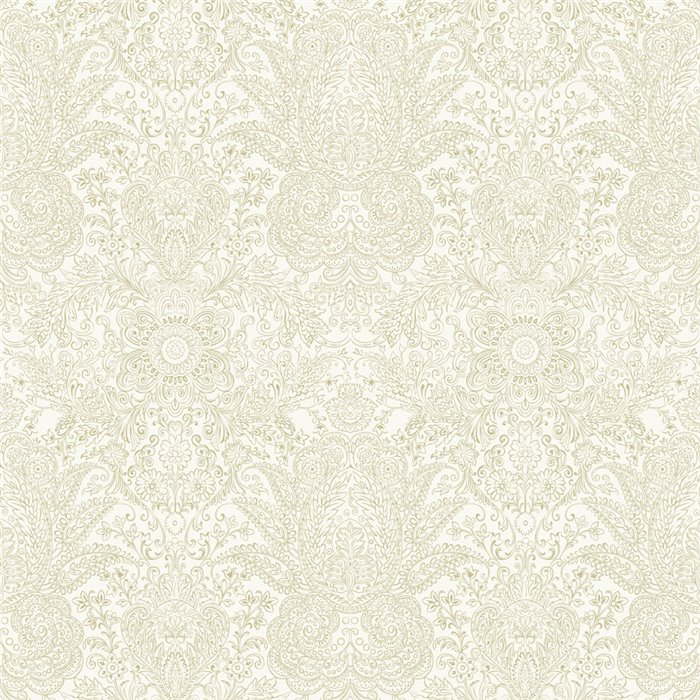 Papel pintado damasco floral verde · Casadeco Maison de Famille 202717084