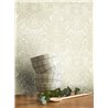 Papel pintado damasco floral verde · Casadeco Maison de Famille 202717084