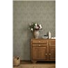 Papel pintado ornamental verde musgo · Casadeco Maison de Famille 202717122