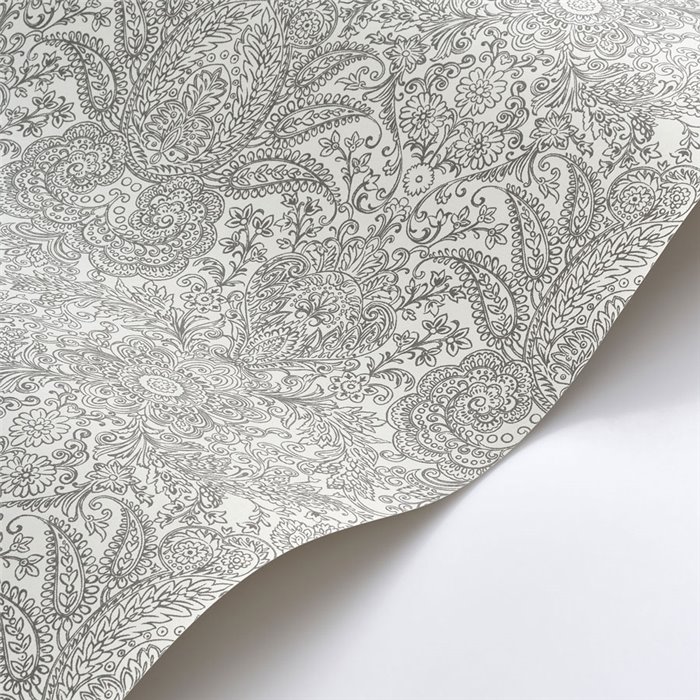 Engraved floral wallpaper · Casadeco Maison de Famille 202719370