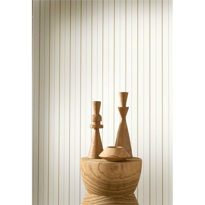 Fine striped wallpaper on white · Casadeco Maison de Famille 202721012