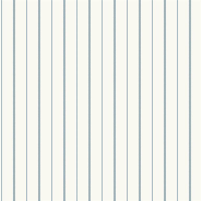 Papel pintado de rayas azul porcelana · Casadeco Maison de Famille 202726033
