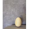 Elitis|Papier peint vinyle effet poil de poney blanc crème|Imitation Peau