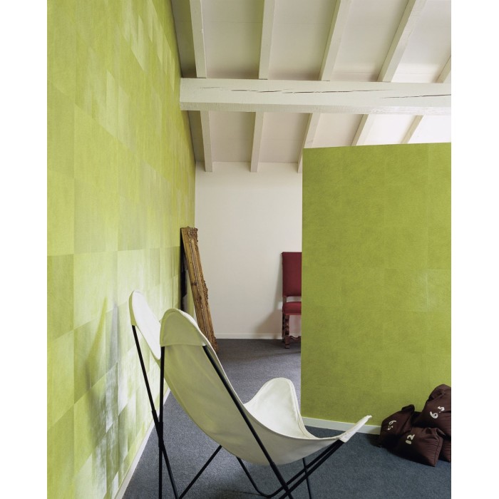 Elitis|Vinyl-Tapete in Ponyhaareffekt Beige-Creme|Lederimitat