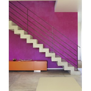 Casadeco|Blaue Tapete mit handgeflochtener Lederoptik|Lederimitat 2