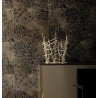 Elitis|Animal skin wallpaper with lynx and leopard in brown and black|Skin Imitation