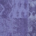 Elitis|Kilim-Tapete in Tierfelloptik Blau und Violett|Lederimitat