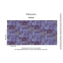 Elitis|Papier peint kilim effet peau animale bleu et violet|Imitation Peau