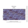 Elitis|Kilim-Tapete in Tierfelloptik Blau und Violett|Lederimitat