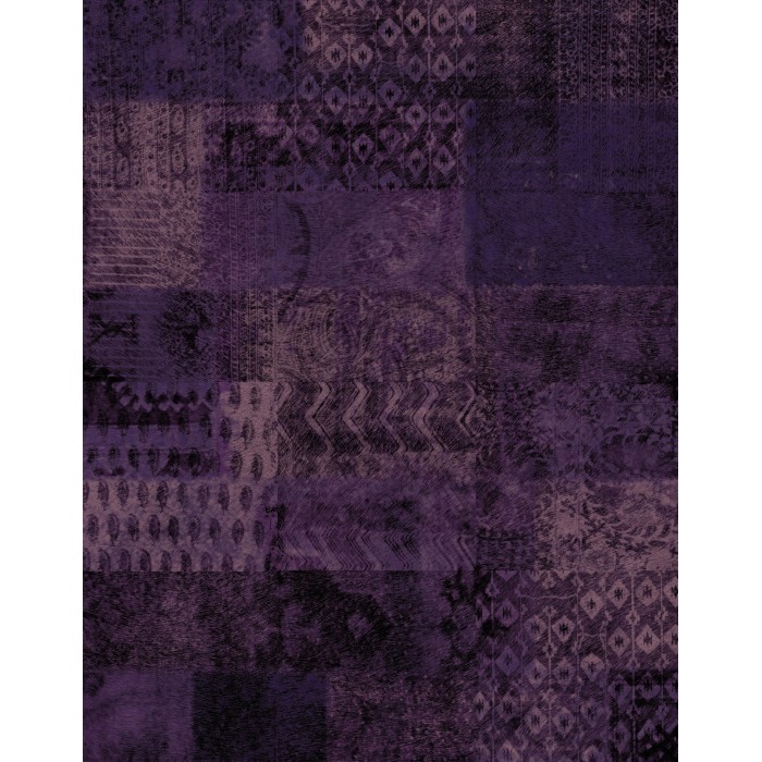 Elitis|Kilim patchwork style wallpaper with beige cream animal skin effect|Skin Imitation