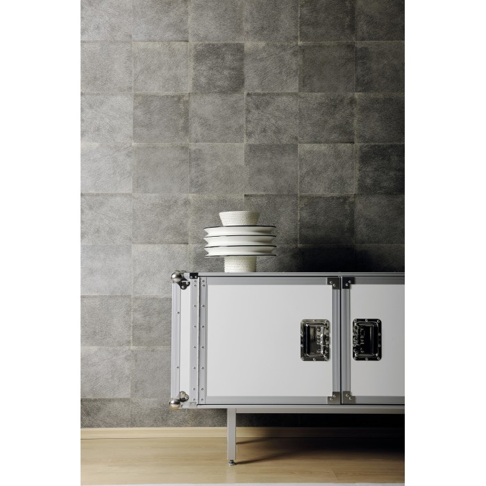 Elitis|Papel pintado piel de lobo imitación cuero gris pardo|Imitacion Piel Animales