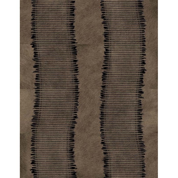 Elitis|Papier peint peau animale effet poil de poney brun et noir|Imitation Peau