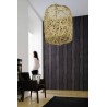 Elitis|Vinyl-Tapete mit Ponyfell in Aubergine und Schwarz|Lederimitat