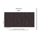 Elitis|Vinyl-Tapete mit Ponyfell in Aubergine und Schwarz|Lederimitat