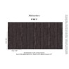 Elitis|Vinyl-Tapete mit Ponyfell in Aubergine und Schwarz|Lederimitat