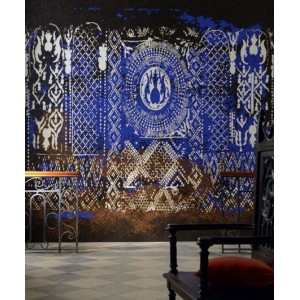 Eijffinger|Wall mural ethnic dyed fabric effect|Wallmurals