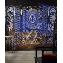 Elitis|Wandbild Barock Mosaik, Glasfenster-Introspektion|Wandbild