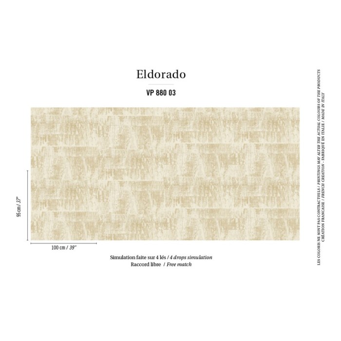 Elitis|Papel pintado vinílico de alta gama, rafia beige|Papel Pintado