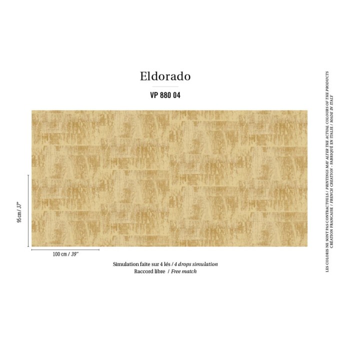 Elitis|Papier peint haut de gamme raphia couleur ocre|Papier Peint