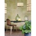 Elitis|Wallpaper with golden raffia effect and plaster look|Wallpaper