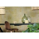 Elitis|Tapete mit goldenem Bast-Effekt und Putzoptik|Tapeten