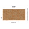 Elitis|Papier peint vinyle imitation raphia couleur cuivre|Papier Peint