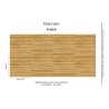 Elitis|Vinyl-Tapete mit Abaca-Faser-Effekt|Holzimitat