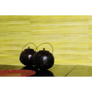 Casamance|Wallpaper banana leaves wood effect green|Wood Imitation 2